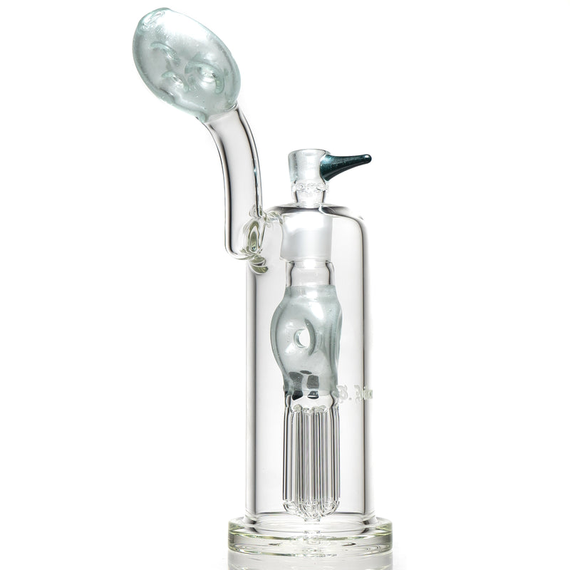 Ben Wilson - 6 Arm Triple Donut Bubbler - Opaque Satin - The Cave