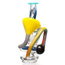 Ben Wilson - Triple Donut Inline Recycler Puffco Peak Top - Multi Color w/ Linework - The Cave