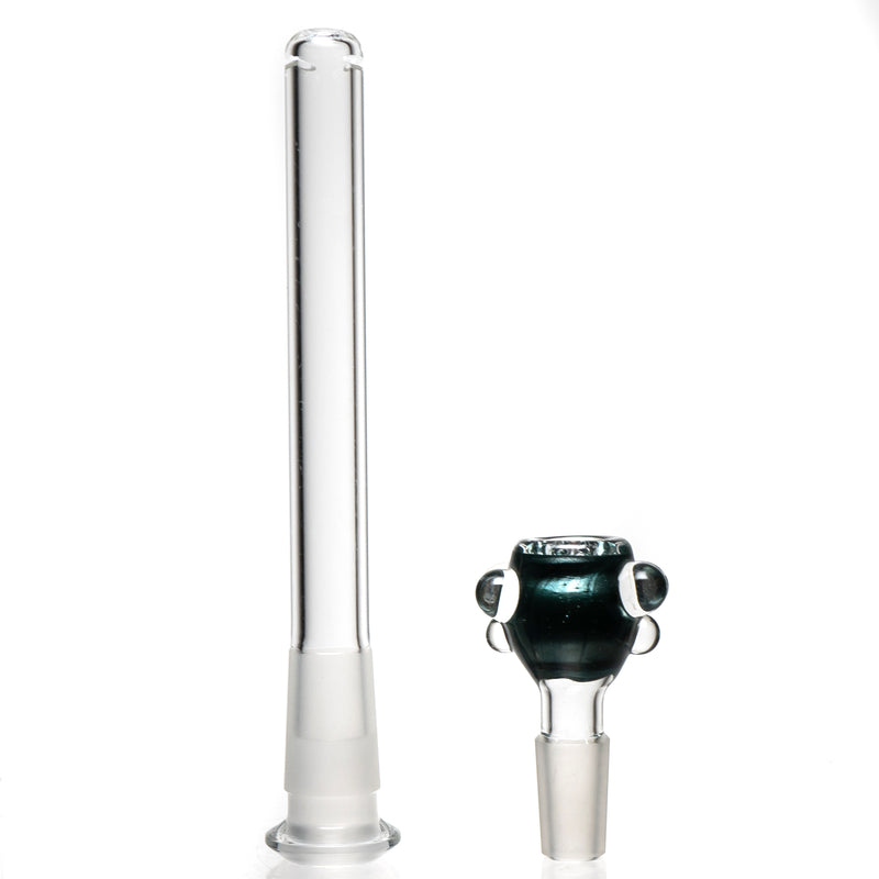 Ben Wilson - Triple Donut Tube - Beaker - Fume w/ White & Grey Satin - The Cave