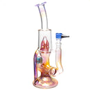 Ben Wilson - Hollow Foot Inline Recycler w/ Triple Donut Perc - Gold Fume - The Cave