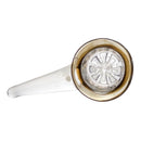 Ben Wilson - Hollow Foot Inline Recycler w/ Triple Donut Perc - Canary & Electrum Honeycomb - The Cave