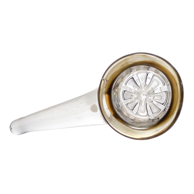 Ben Wilson - Hollow Foot Inline Recycler w/ Triple Donut Perc - Canary & Electrum Honeycomb - The Cave