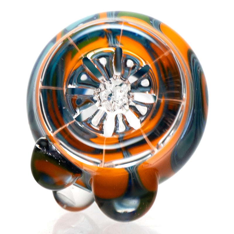 Ben Wilson - Push Screen Slide - 14mm - Lava w/ Blue & Green Linework - The Cave