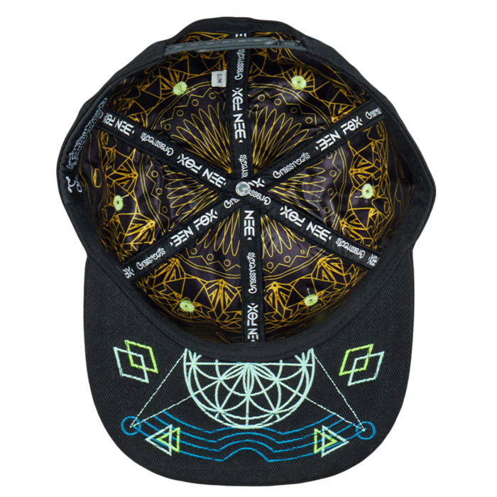 Grassroots - Ben Fox Green Black Snapback Hat - Large/XL - The Cave