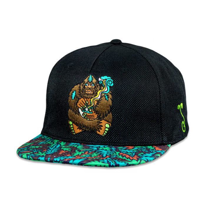 Grassroots - Bigfoot Healer Black Snapback Hat - Small/Medium - The Cave