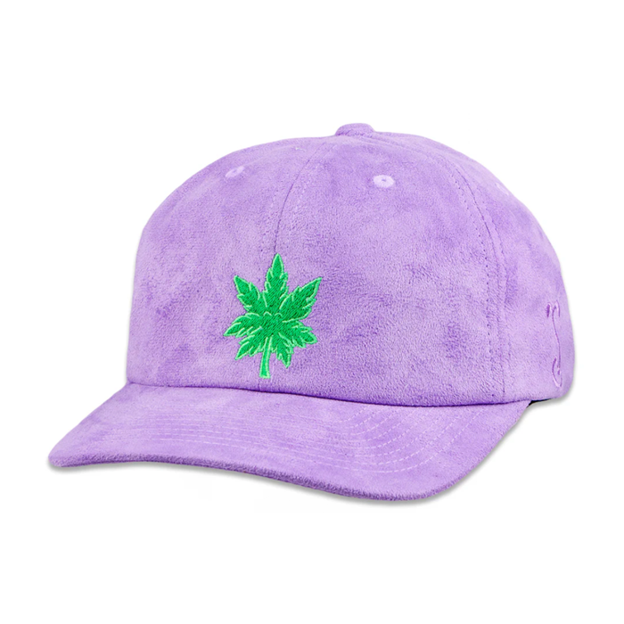 Grassroots - Bigfoot Leaf Purple Suede Dad Hat - OSFM - The Cave