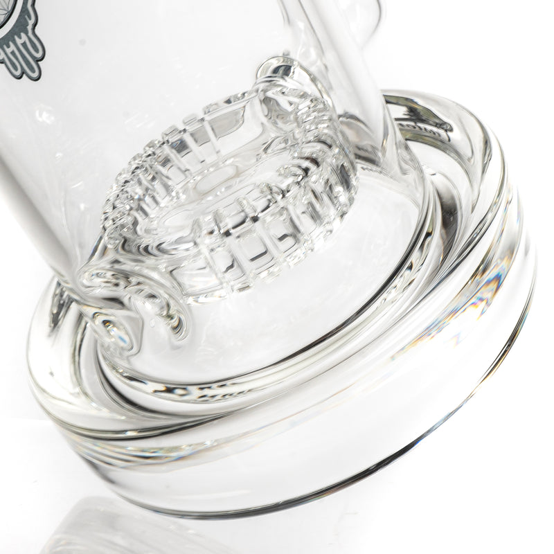 C2 Custom Creations - Fixed Big Circ Bubbler - 80mm - White Seed Label - The Cave