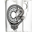 C2 Custom Creations - Double Ratchet Bubbler - 65mm - White Seed Label - The Cave