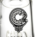 C2 Custom Creations - Fixed Big Barrel Bubbler - 80mm - White Seed Label - The Cave
