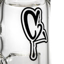 C2 Custom Creations - Fixed Shower Ratchet Bubbler - 50mm - Black Drip Label - The Cave