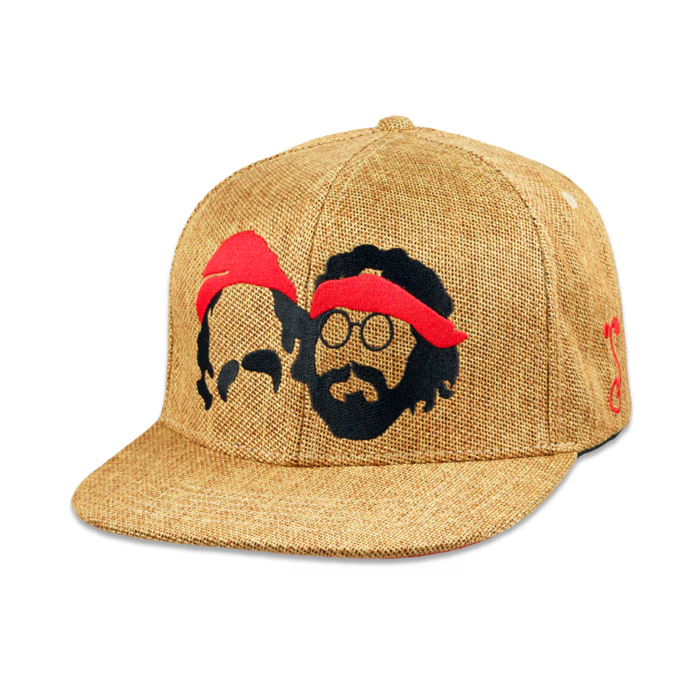 Grassroots - Cheech and Chong Silhouette Tan Snapback Hat - Small/Medium - The Cave