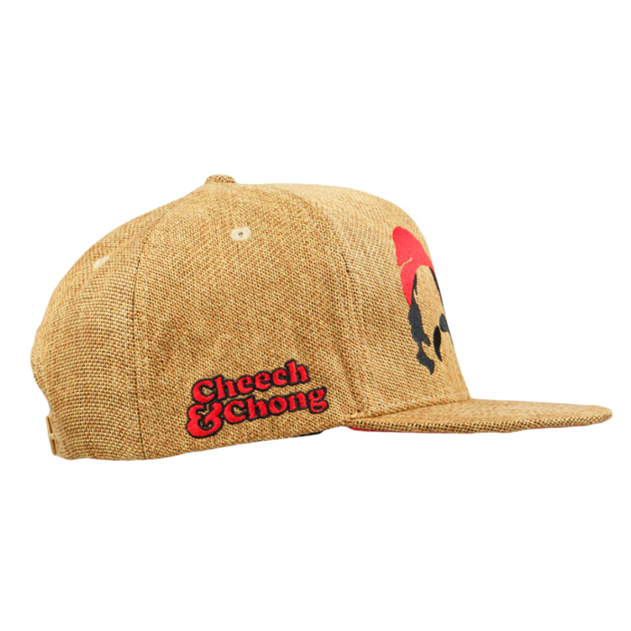 Grassroots - Cheech and Chong Silhouette Tan Snapback Hat - Small/Medium - The Cave