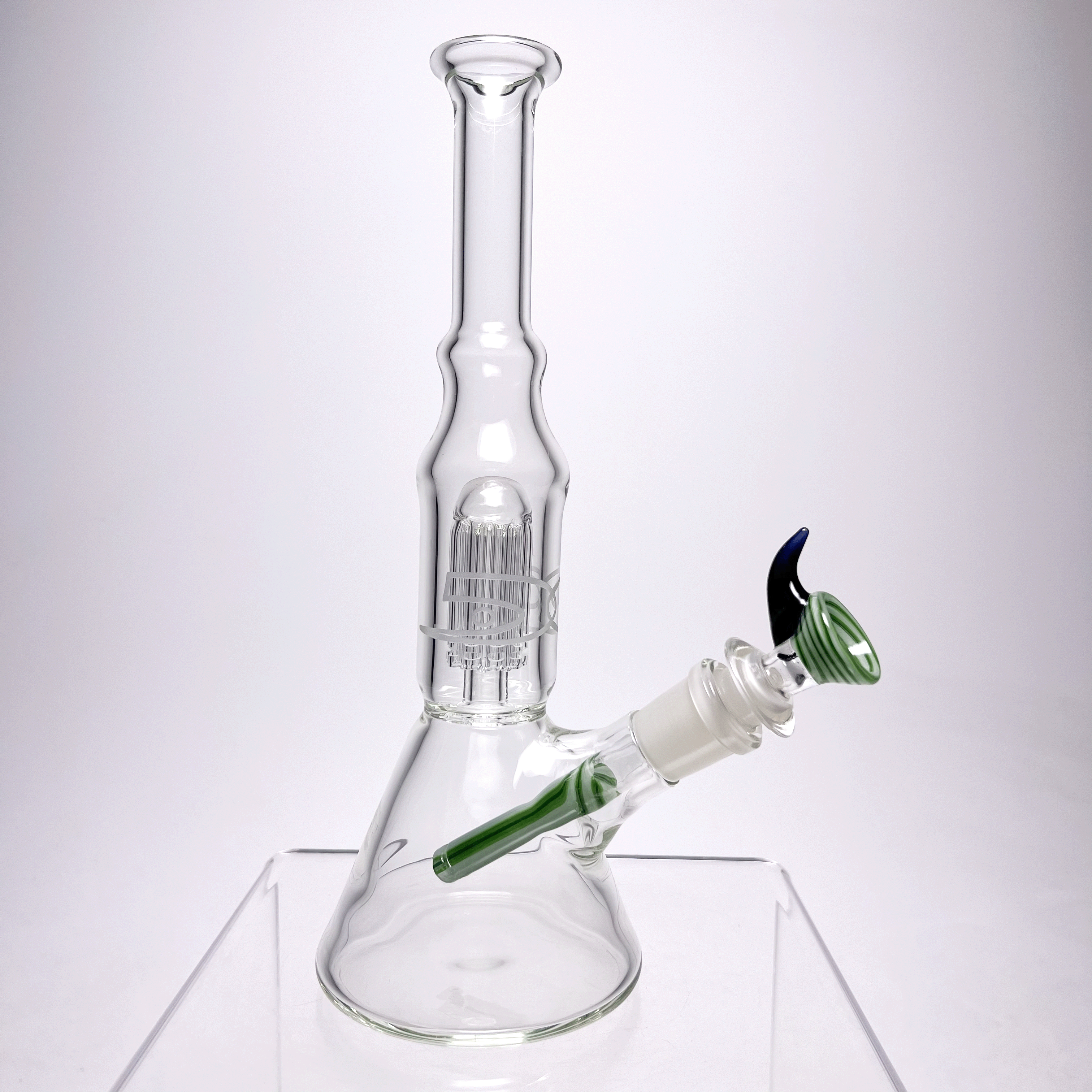 DC Glass - Mini Beaker - Tree Arm Perc - Mint - The Cave