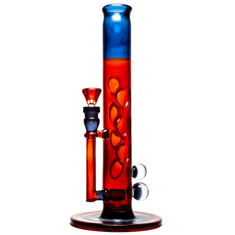 Davin Titland - Mini Straight Tube - 3 Seal Network - Orange Elvis & Dark Amethyst - The Cave