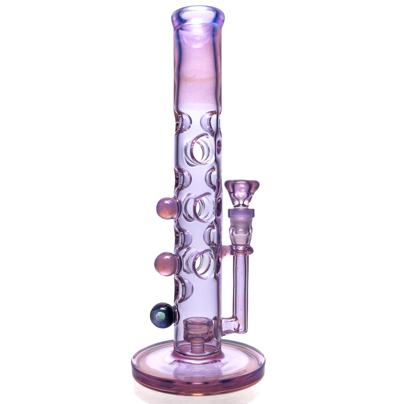 Davin Titland - Mini Straight Tube - 3 Seal w/ Dimples - Lavender & Neo Opal - The Cave