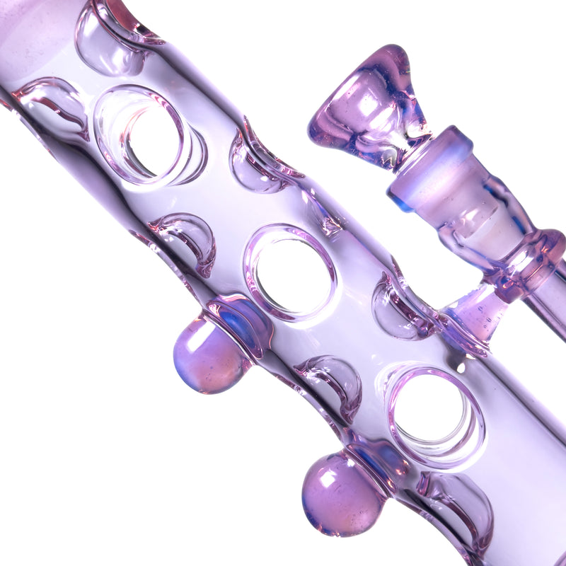 Davin Titland - Mini Straight Tube - 3 Seal w/ Dimples - Lavender & Neo Opal - The Cave