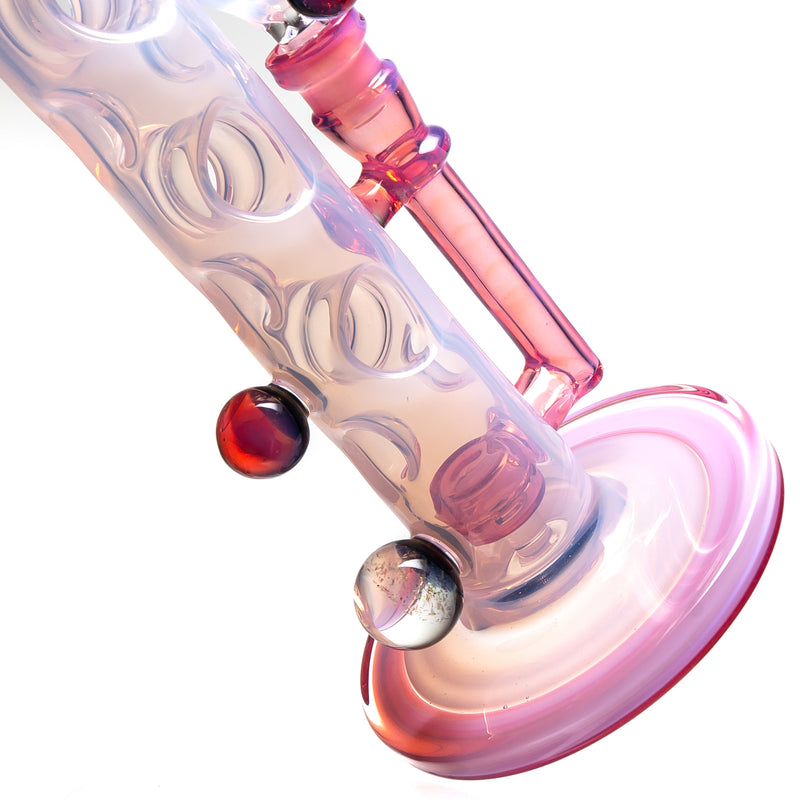 Davin Titland - Mini Straight Tube - 3 Seal w/ Dimples - Karmaline & Jade Pink - The Cave