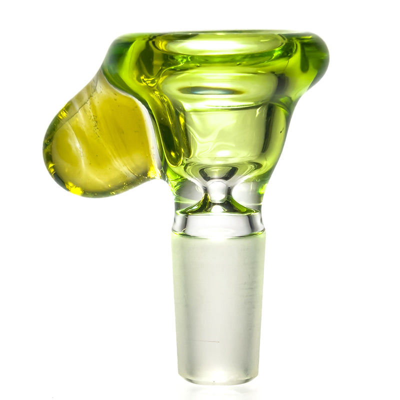 Davin Titland - Mini Straight Tube - 3 Seal Network w/ Dimples - Trans. Green & UV Citrine - The Cave