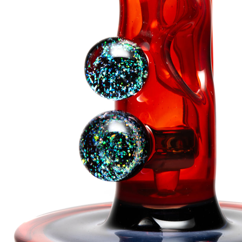 Davin Titland - Mini Straight Tube - 3 Seal Network - Orange Elvis & Dark Amethyst - The Cave