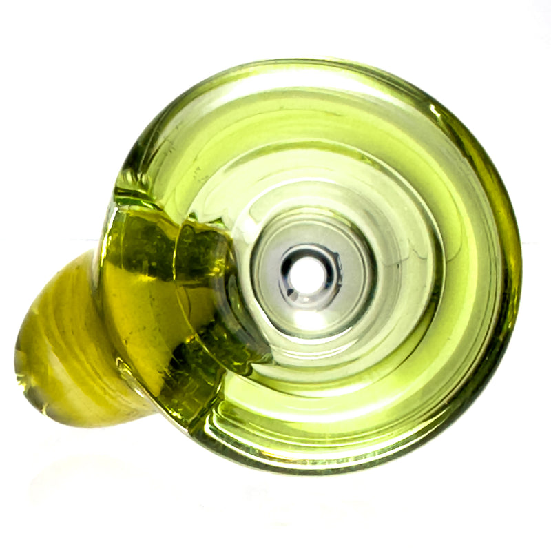 Davin Titland - Mini Straight Tube - 3 Seal Network w/ Dimples - Trans. Green & UV Citrine - The Cave