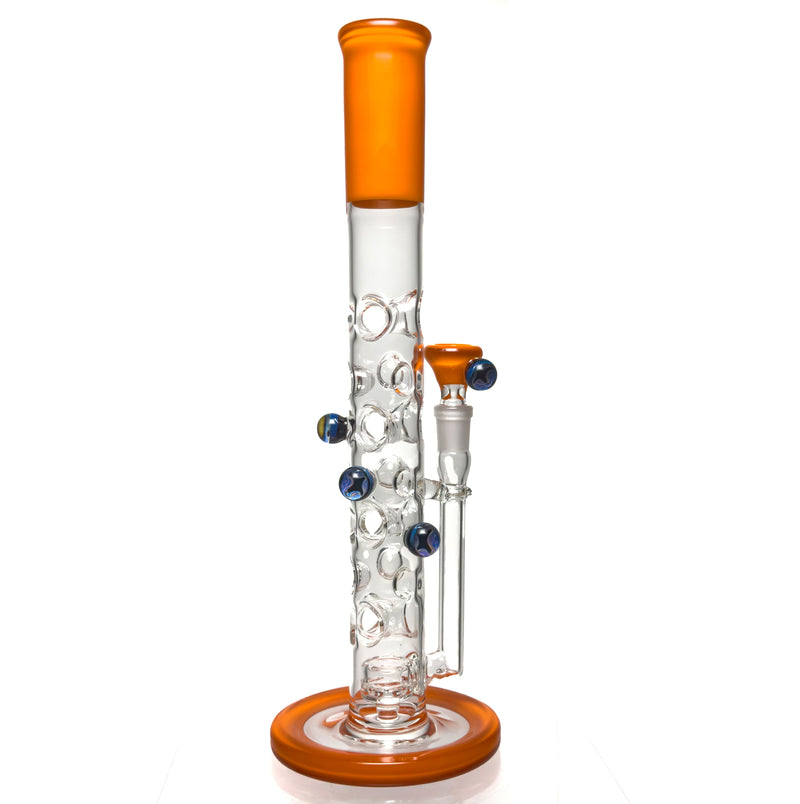 Davin Titland - Mini Straight Tube - 4 Seal Network w/ Dimples - Lava Accents - The Cave