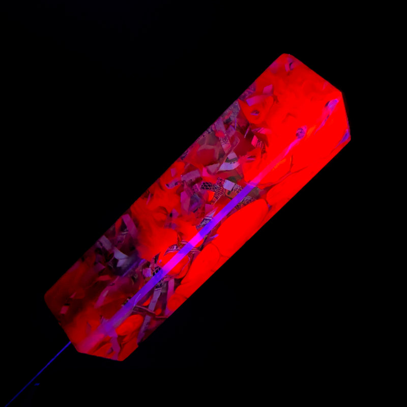 DunkinDabber - Flat Head Dabber - Kaotic Artworks UV Blood Money - 5" - The Cave