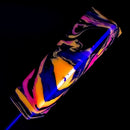 DunkinDabber - Mini Flat Head Dabber - Pink & Orange Pourcasso UV - 3 5/8" - The Cave