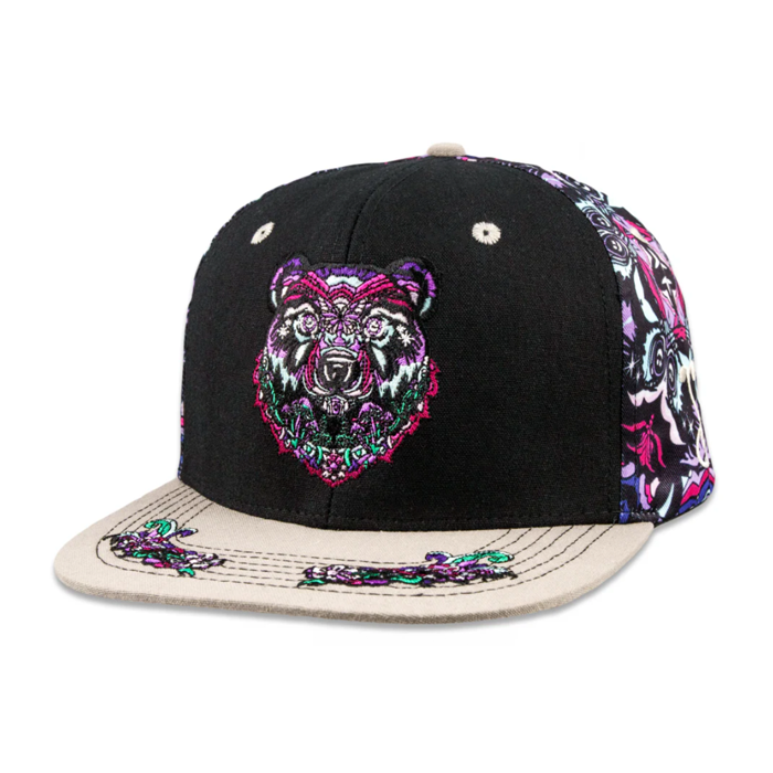 Grassroots - Ellie Paisley Bear Floral Snapback Hat - Small/Medium - The Cave