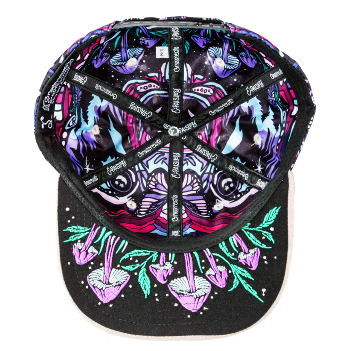 Grassroots - Ellie Paisley Bear Floral Snapback Hat - Large/XL - The Cave