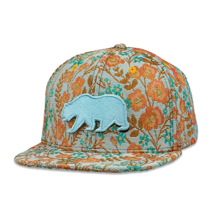 Grassroots - Removable Bear Floral Snapback Hat - Small/Medium - The Cave