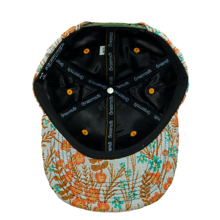 Grassroots - Removable Bear Floral Snapback Hat - Small/Medium - The Cave