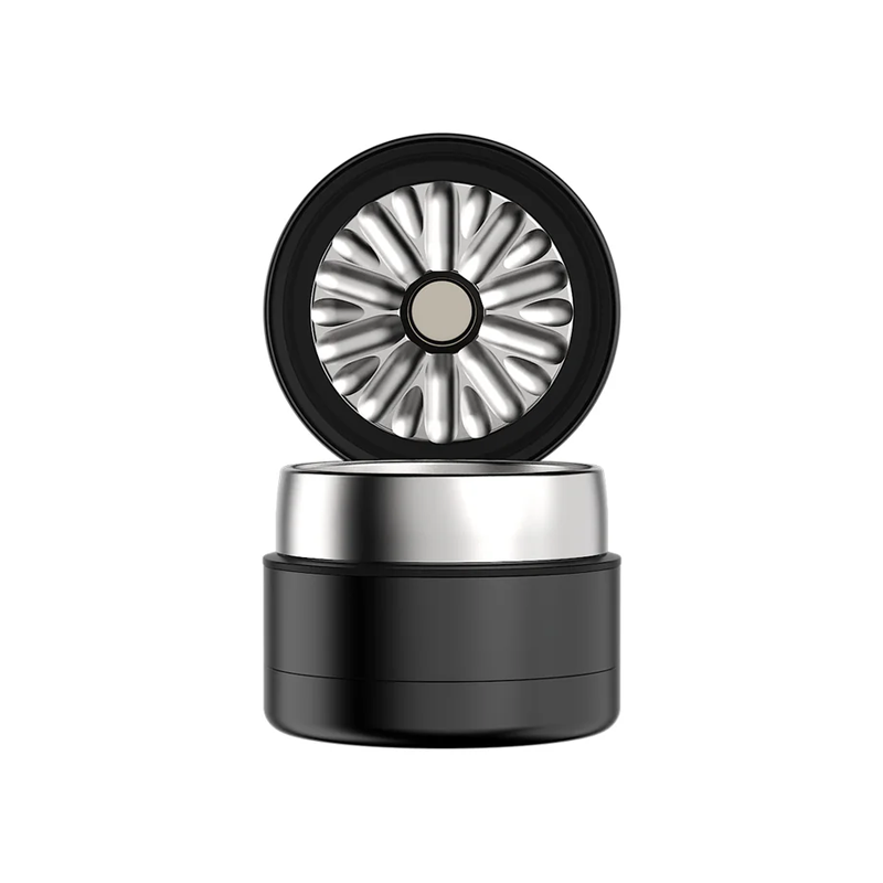 Flower Mill - Next Gen Premium Grinder - Stainless Series - 2.0" - Black - The Cave