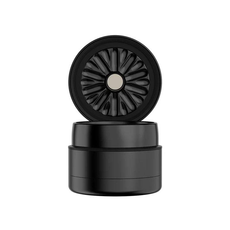 Flower Mill - Next Gen Premium Grinder - Aluminum Series - 2.0" - Black - The Cave