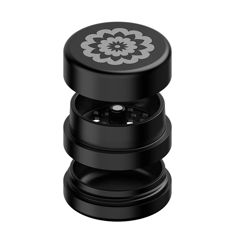 Flower Mill - Next Gen Standard Grinder - 2.0" - Black - The Cave