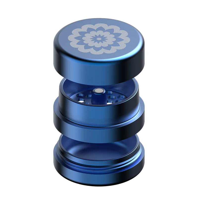 Flower Mill - Next Gen Standard Grinder - 2.0" - Blue - The Cave