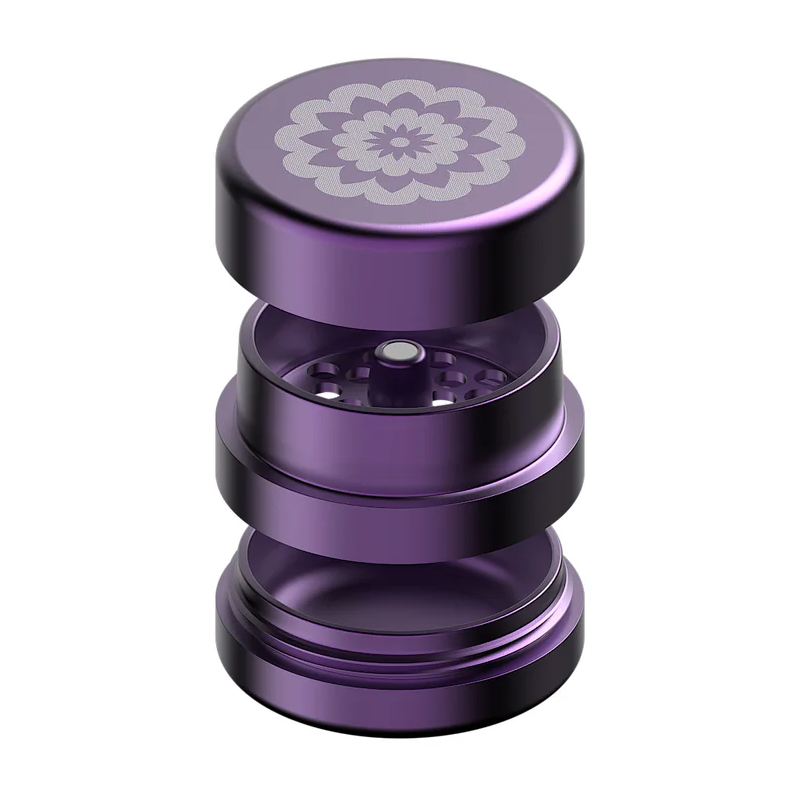 Flower Mill - Next Gen Standard Grinder - 2.0" - Purple - The Cave