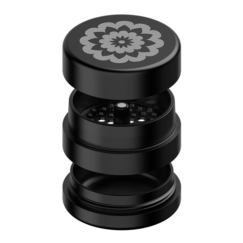 Flower Mill - Next Gen Standard Grinder - 2.5" - Black - The Cave