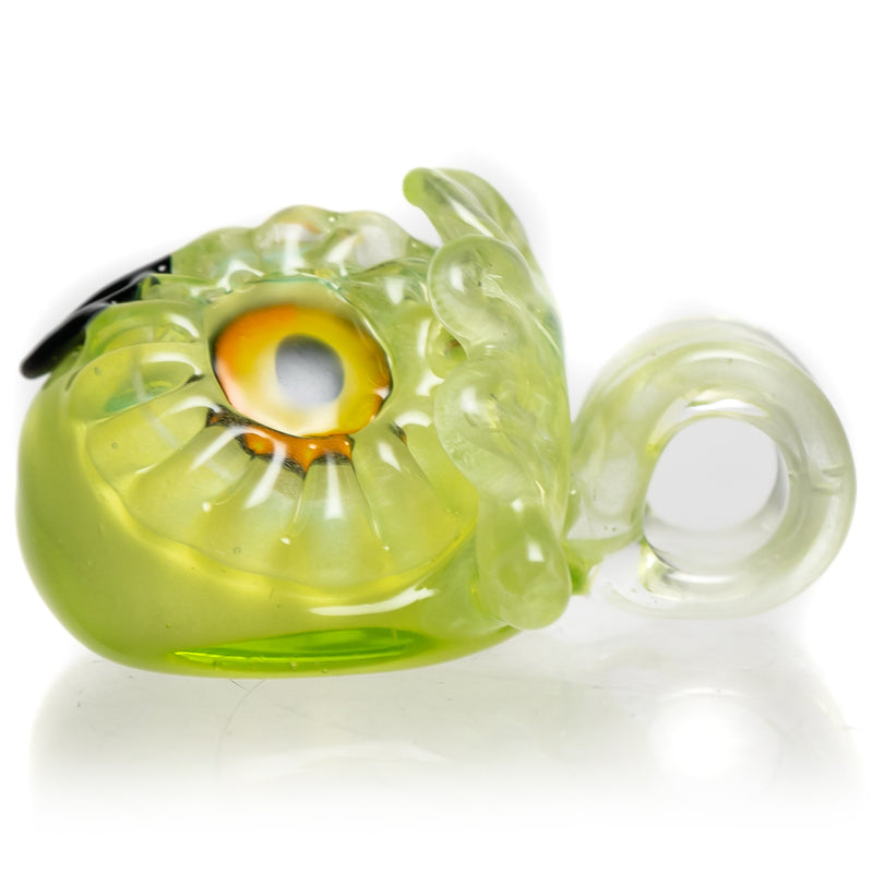 Four Winds Flameworks - Monochrome Owl Rig - UV Lime White Satin - The Cave
