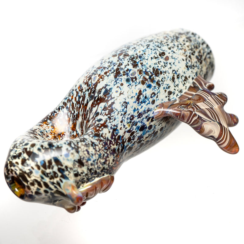 Four Winds Flameworks - Hooter Hand Pipe - Brown Frit