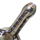 Greenlite - Heavy Spoon Pipe - Fume w/ Twist Cane & Implosion