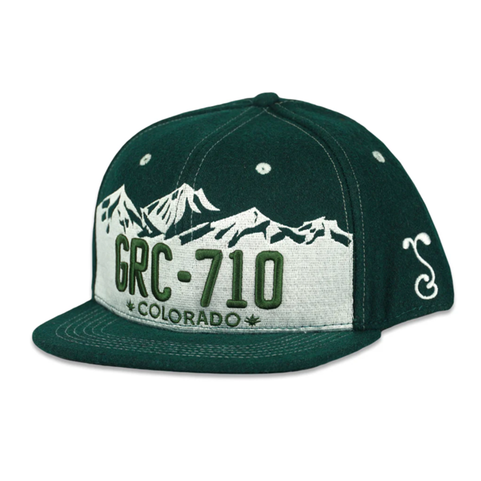 Grassroots - GRC 710 Native Plates Green Snapback Hat - Large/XL - The Cave