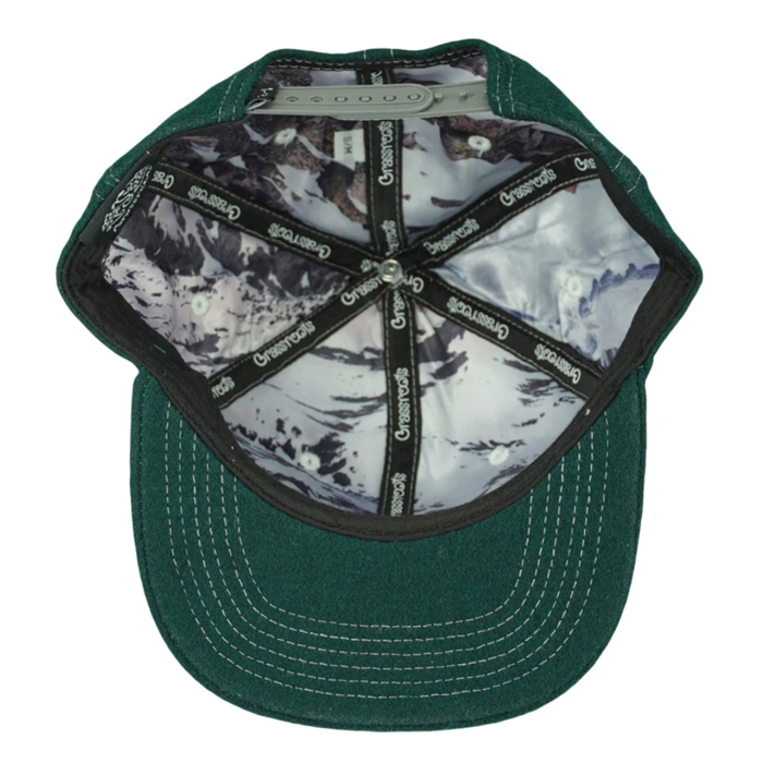 Grassroots - GRC 710 Native Plates Green Snapback Hat - Large/XL - The Cave