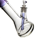 US Tubes - 20" Beaker 60x9 - White & Purple Vertical Label w/ Purple Neck