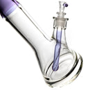 US Tubes - 20" Beaker 60x9 - White & Purple Vertical Label w/ Purple Neck