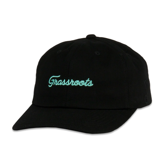 Grassroots - Golfroots Hazard Black Dad Hat - OSFM - The Cave