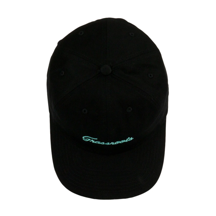 Grassroots - Golfroots Hazard Black Dad Hat - OSFM - The Cave