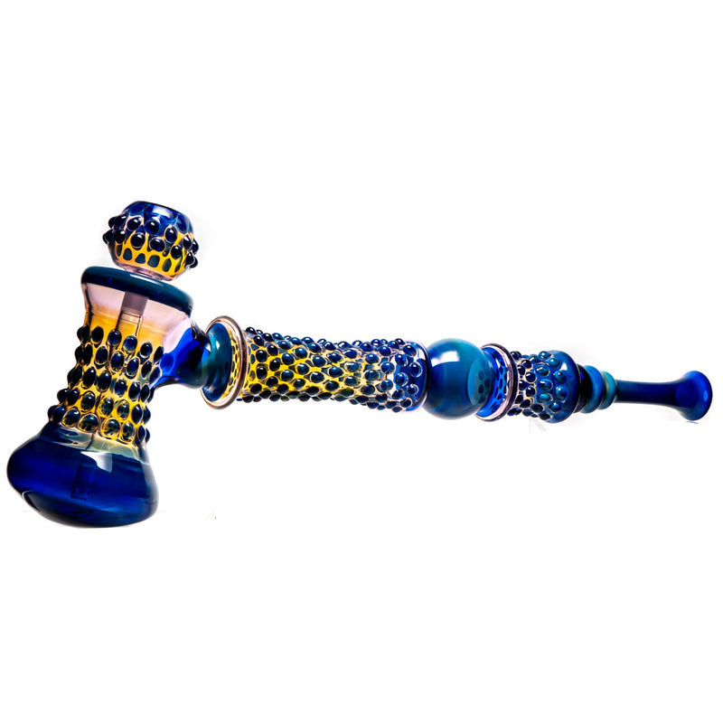 Goo Roo Designs - 27" Hammer Bubbler - Blue Fume & Pink - The Cave