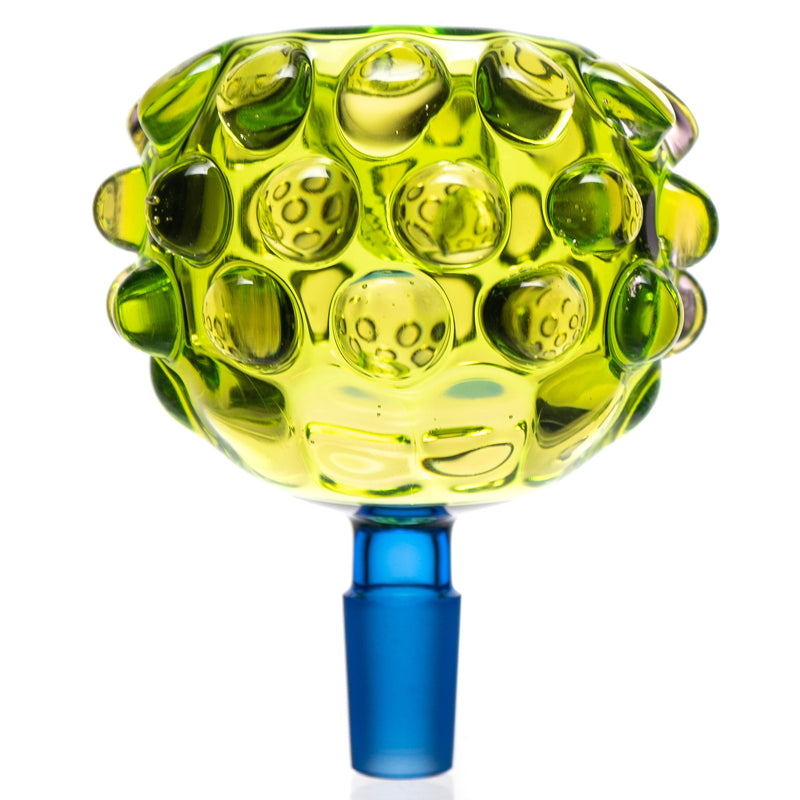 Goo Roo Designs - 23" Hammer Bubbler - Transparent Green & Cobalt - The Cave