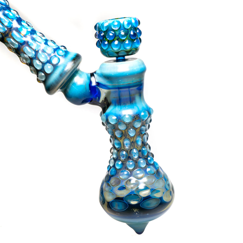 Goo Roo Designs - 26" Hammer Bubbler - Blue Fume & Smoke - The Cave