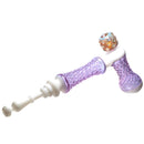 Goo Roo Designs - 21" Hammer Bubbler - Purple & White - The Cave
